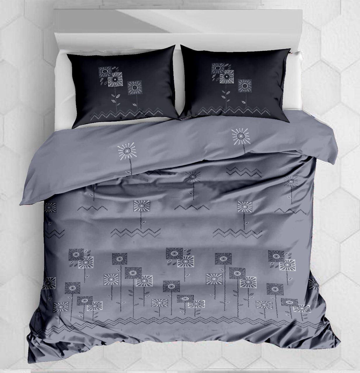 SATIN COMBED BEDSHEET