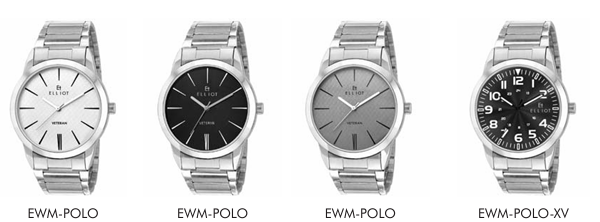 EWM-POLO Silver Dial Steel Strap