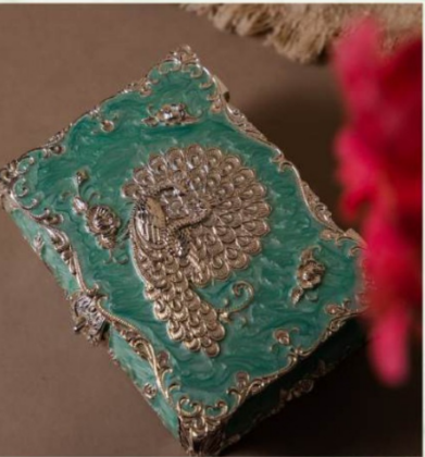 Peacock Embossed Decorative Gift Box